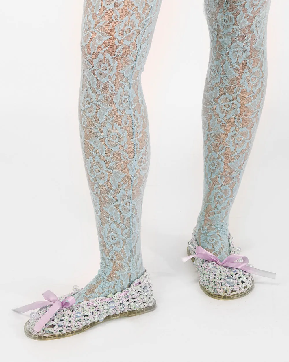 CROCHET BOW BALLET FLAT