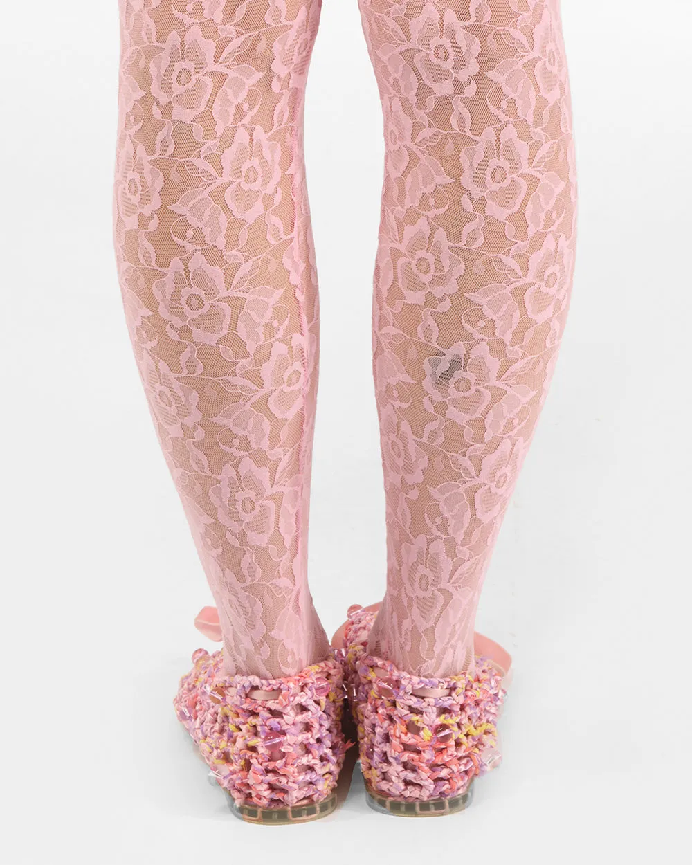 CROCHET BOW BALLET FLAT