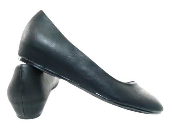 Damen Slipper Keilabsatz Ballerina Loafer Mokassins  Slip On Flats Freizeit Black #  7