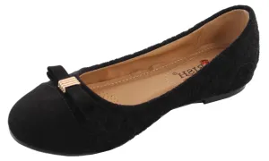 DBDK Women's Round Toe Bow Ballet Flat