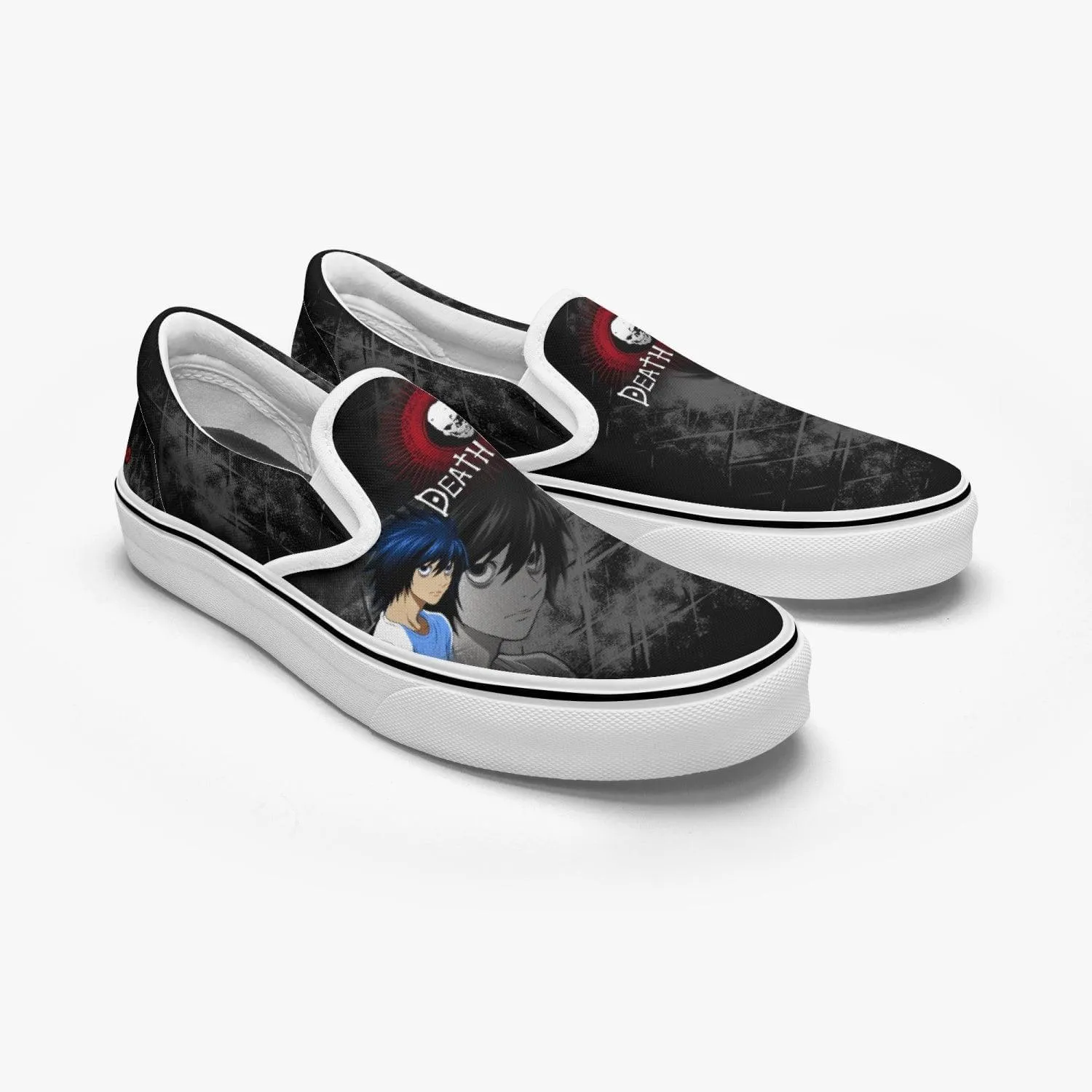 Death Note 'L' Slip Ons Anime Shoes