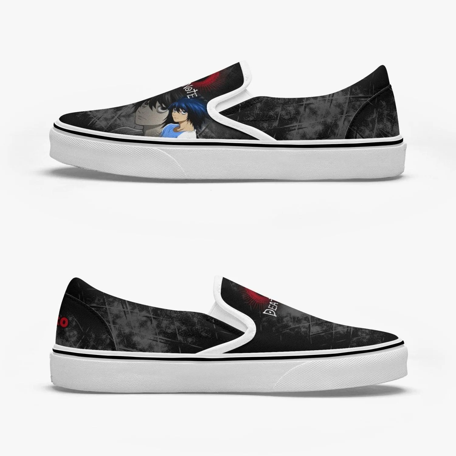 Death Note 'L' Slip Ons Anime Shoes