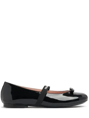 Dolce&amp;Gabbana   Patent leather ballerina flats 