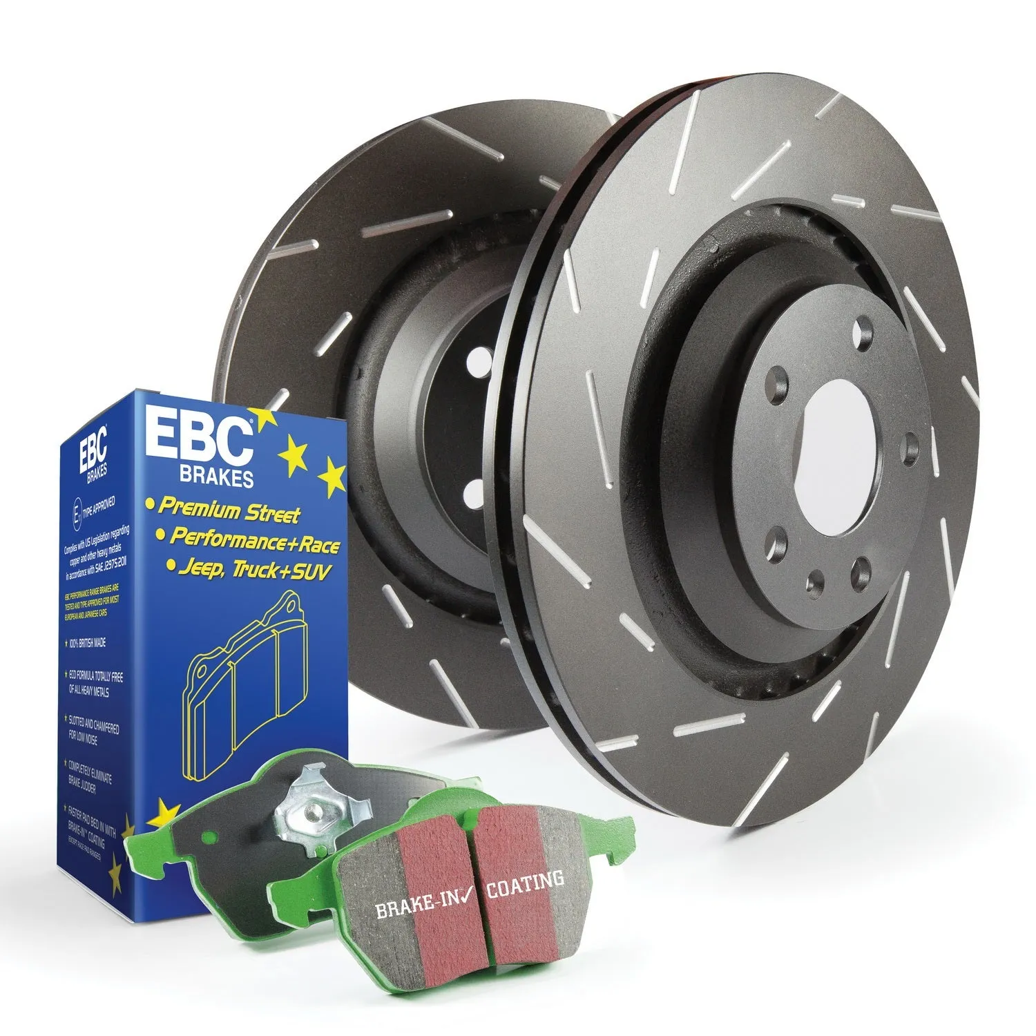 EBC Brakes S2KR1374 S2 Kits Greenstuff 2000 and USR Rotors