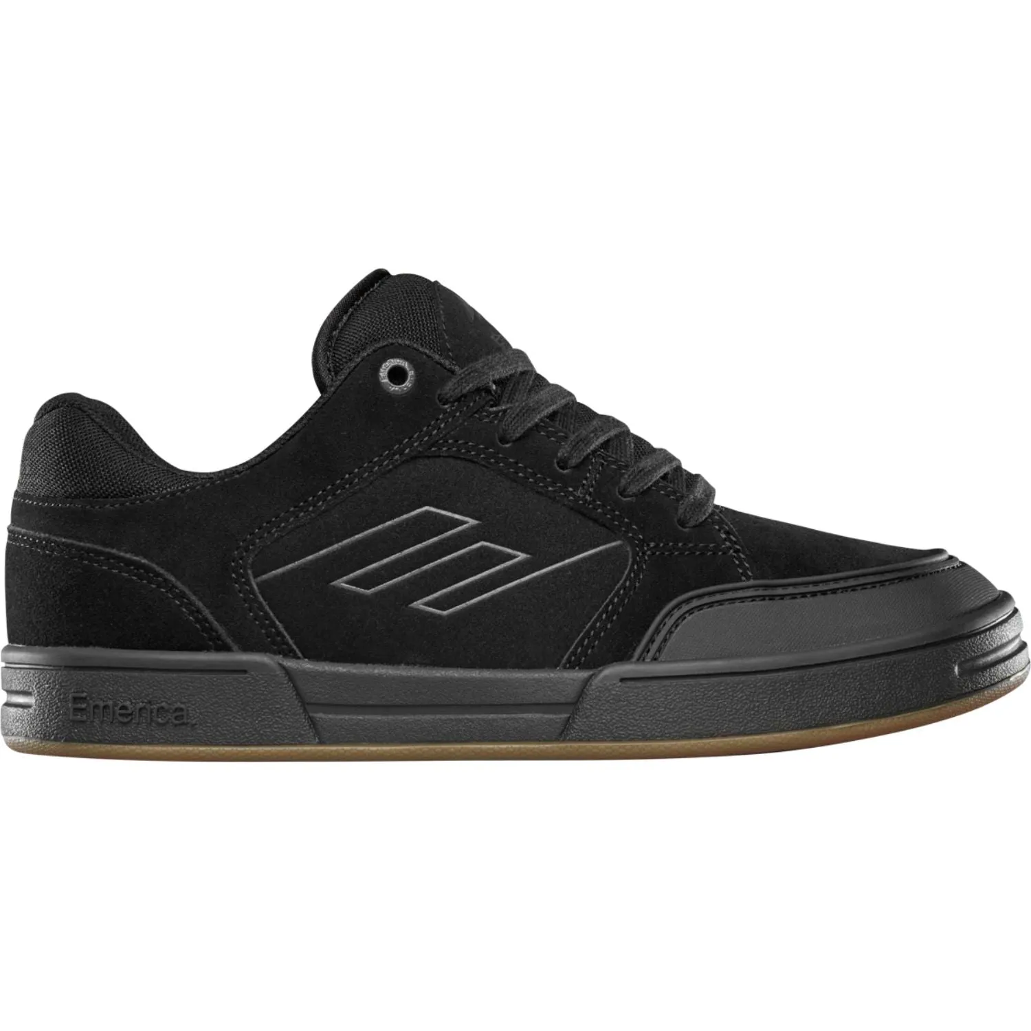 Emerica Heretic Skate Shoes Black/Black - Men's