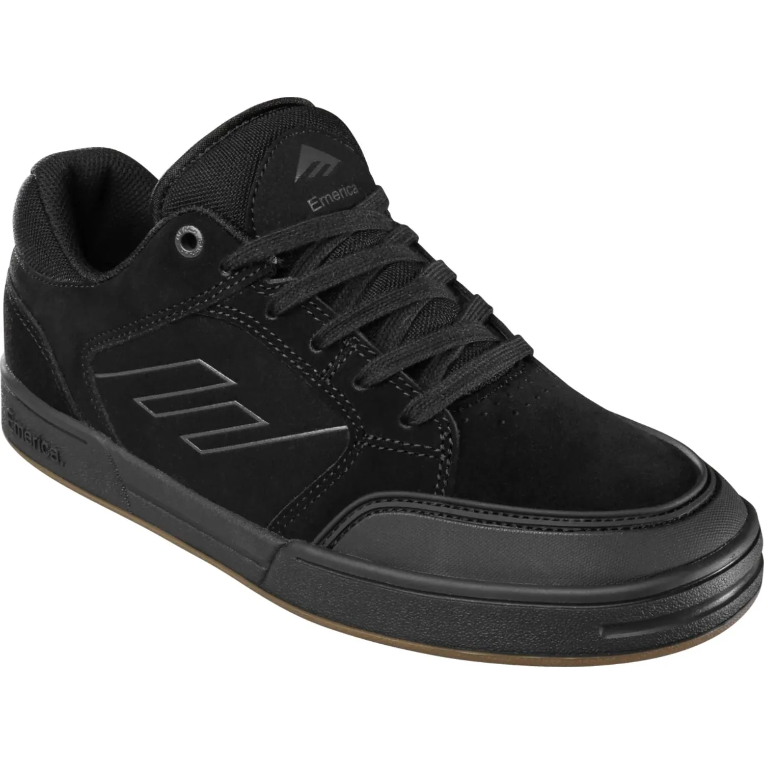 Emerica Heretic Skate Shoes Black/Black - Men's