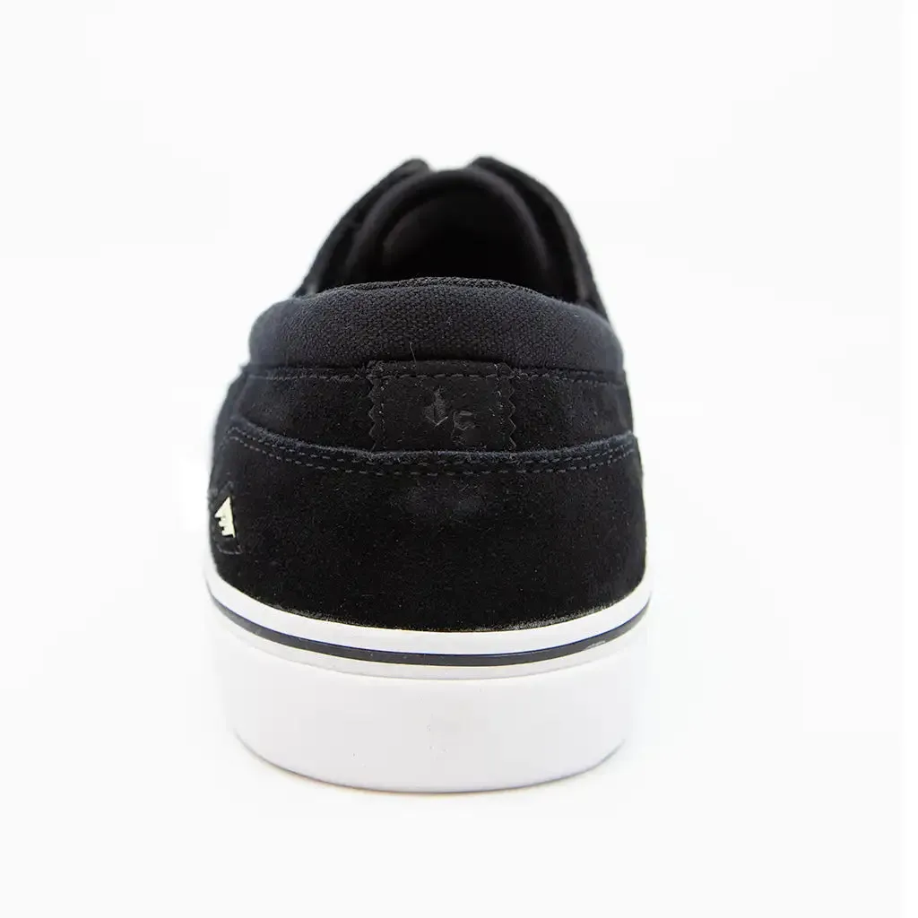 Emerica Servold Skate Shoe - Black / White / Gold