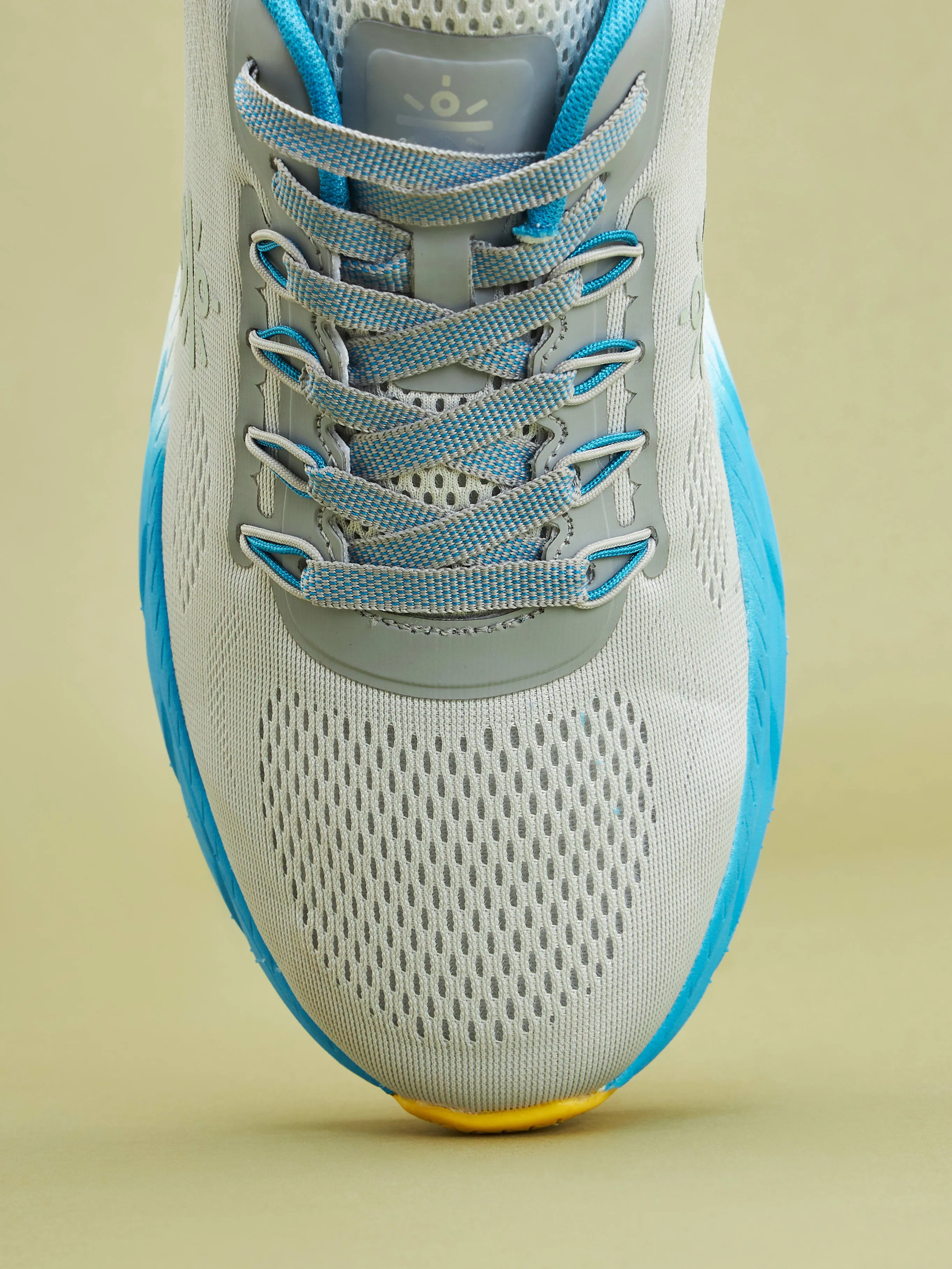 EZ  Ryde Men Running Shoes - Ash Grey/Turquoise Blue