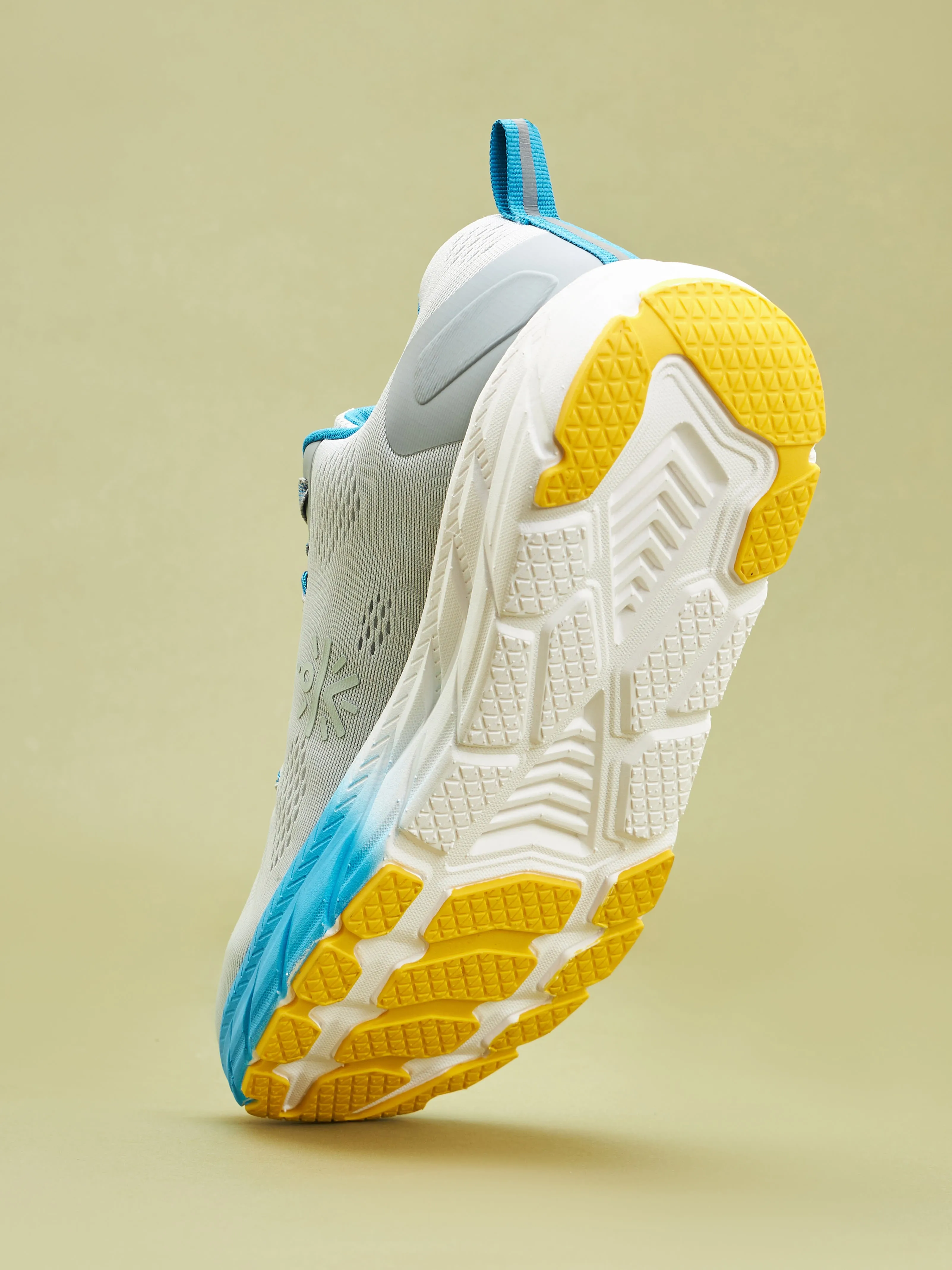 EZ  Ryde Men Running Shoes - Ash Grey/Turquoise Blue