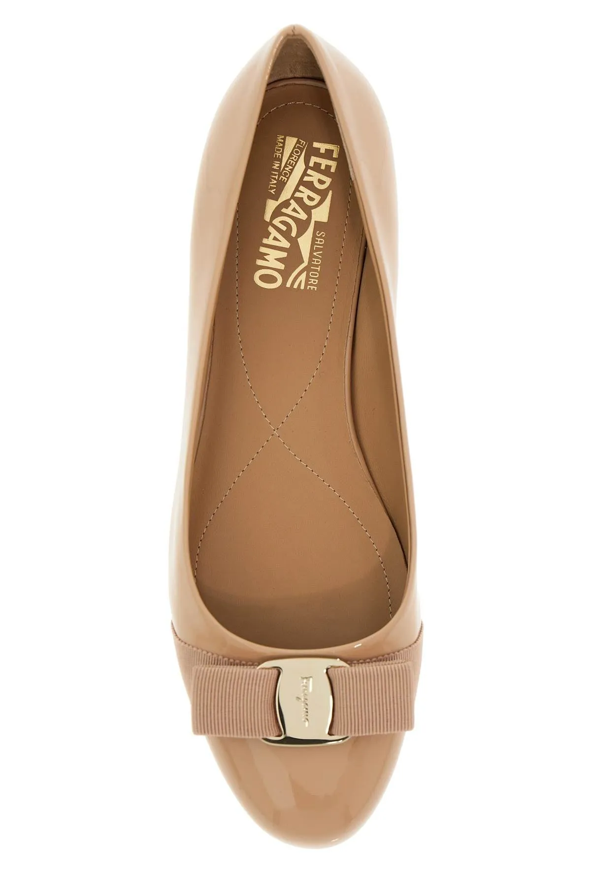 Ferragamo Classic Patent Leather Ballet Flats