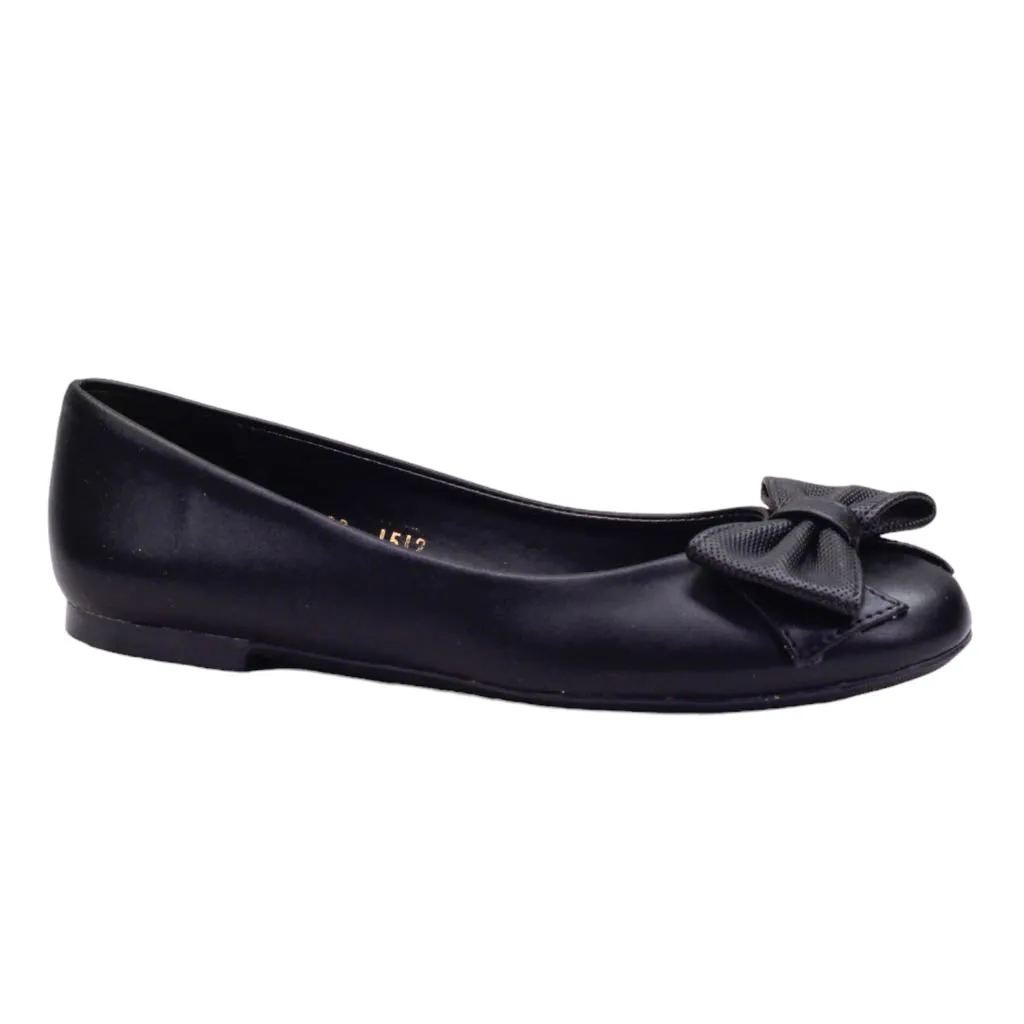 Flats para dama de moño grande de adorno