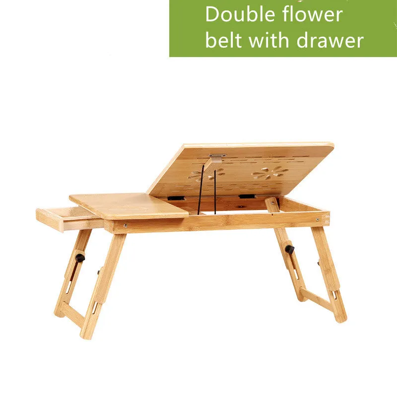 Folding Laptop Bed with Small Table Lazy Simple Desk | Brodtica.com