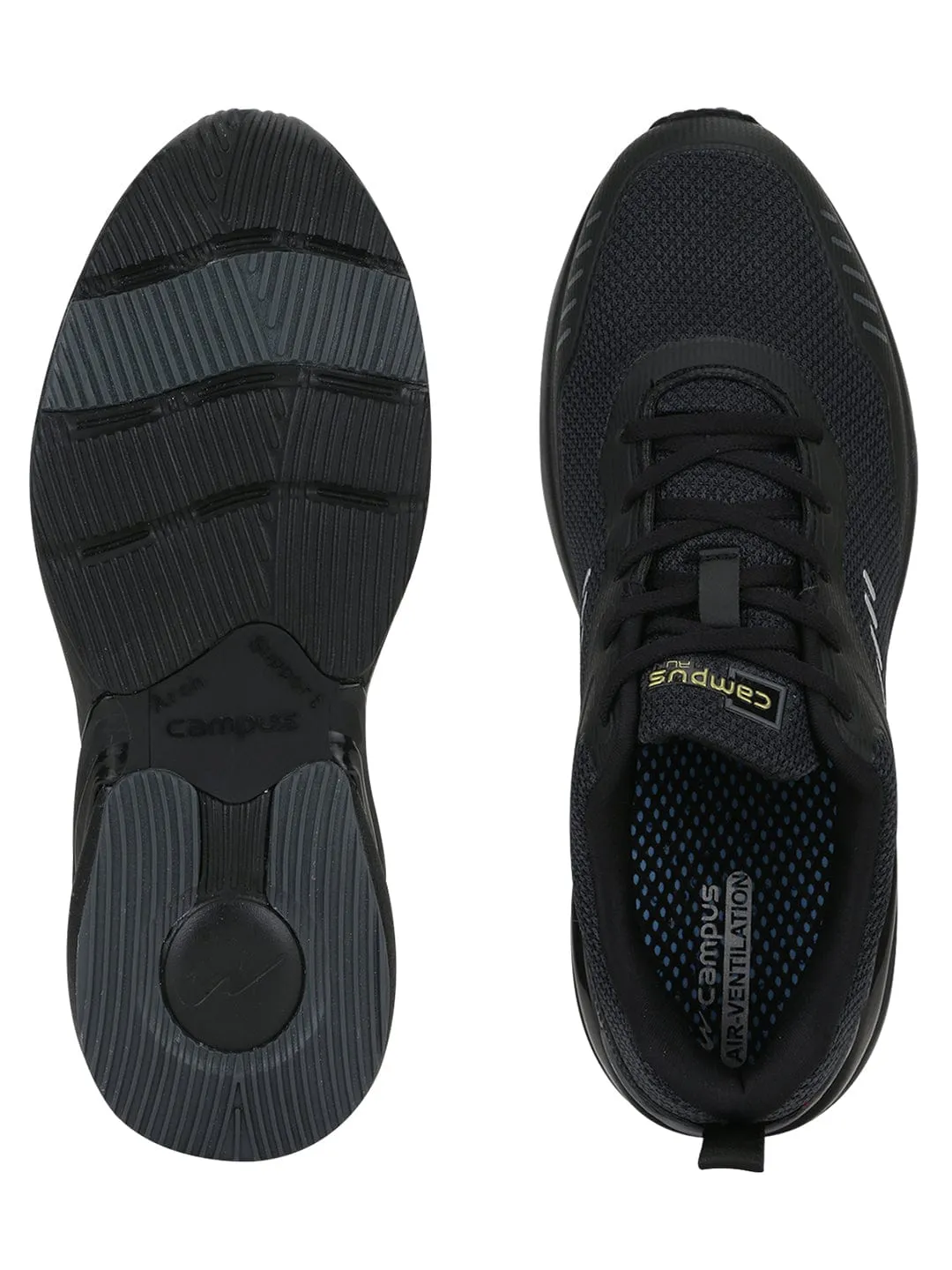 FORTE PRO Black Men's Running Shoes