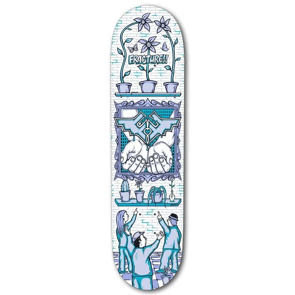 Fracture x Adswarm Skateboard Deck Blue 8.25"