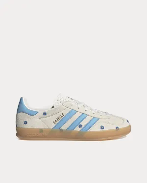Gazelle Indoor Beige / Light Blue / Gum Low Top Sneakers