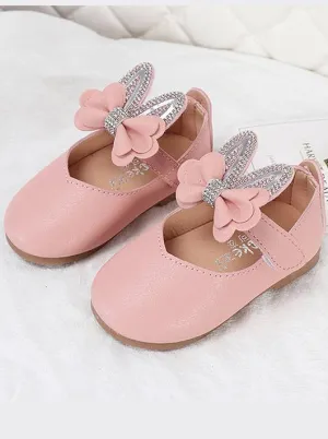 Girls Bunny Fun Flats By Liv and Mia
