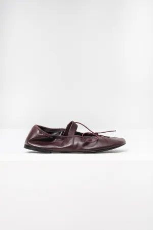 Glove Mary Jane Ballet Flats, Oxblood