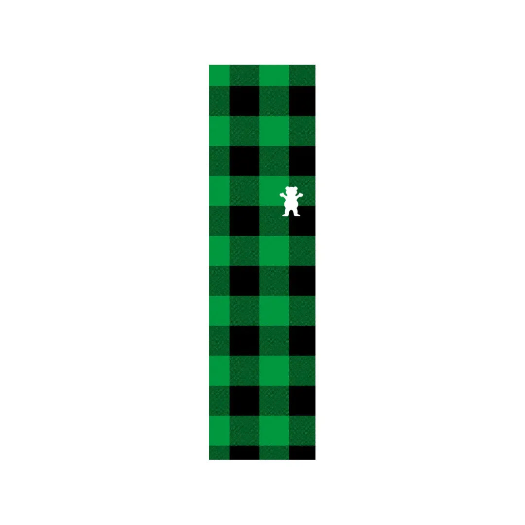 Grizzly Griptape Lumberjack Plaid Single Sheet - Green