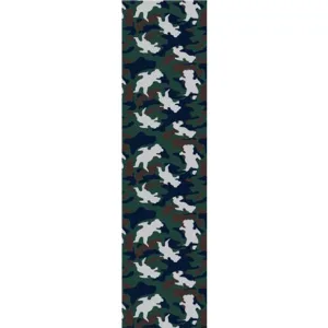 Grizzly OG Bear Warp Single Sheet Griptape - 9"x33" Camo Green