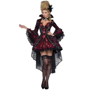 Halloween Joskaa Witch Vampire Zombie Costume Demon Queen Earl European Noble Court Costumes For Women Cosplay Party Carnival