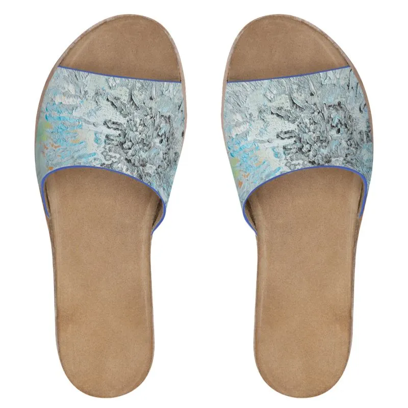 Handcrafted Sparks Women's Leather Sliders