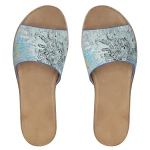 Handcrafted Sparks Women's Leather Sliders