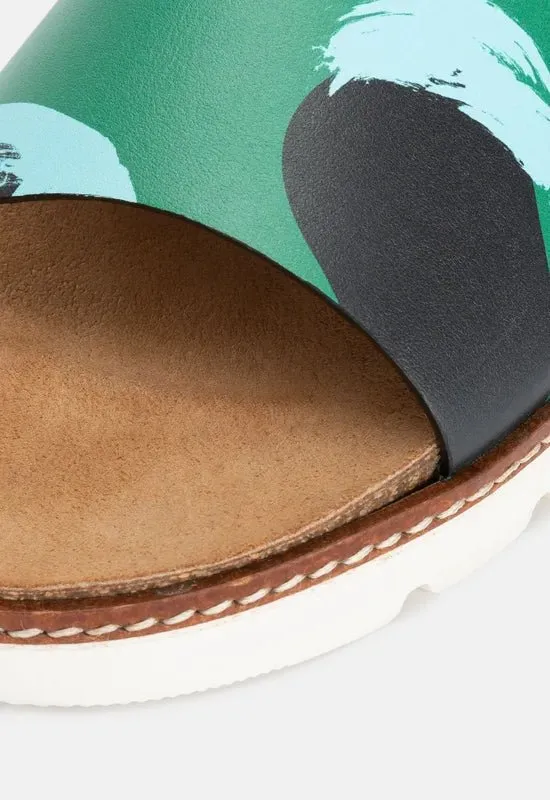 Handcrafted Sparks Women's Leather Sliders