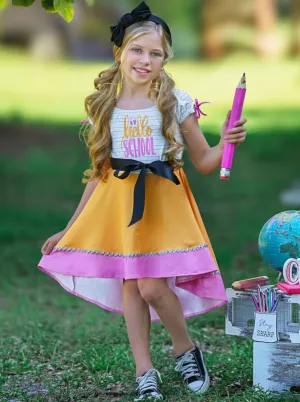 Hello School Hi-Lo Pencil Dress