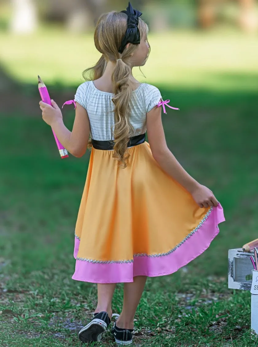 Hello School Hi-Lo Pencil Dress