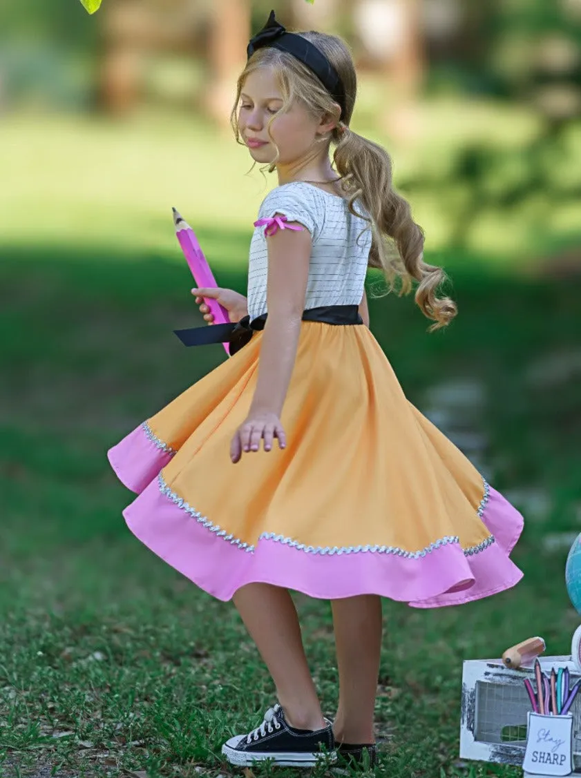 Hello School Hi-Lo Pencil Dress