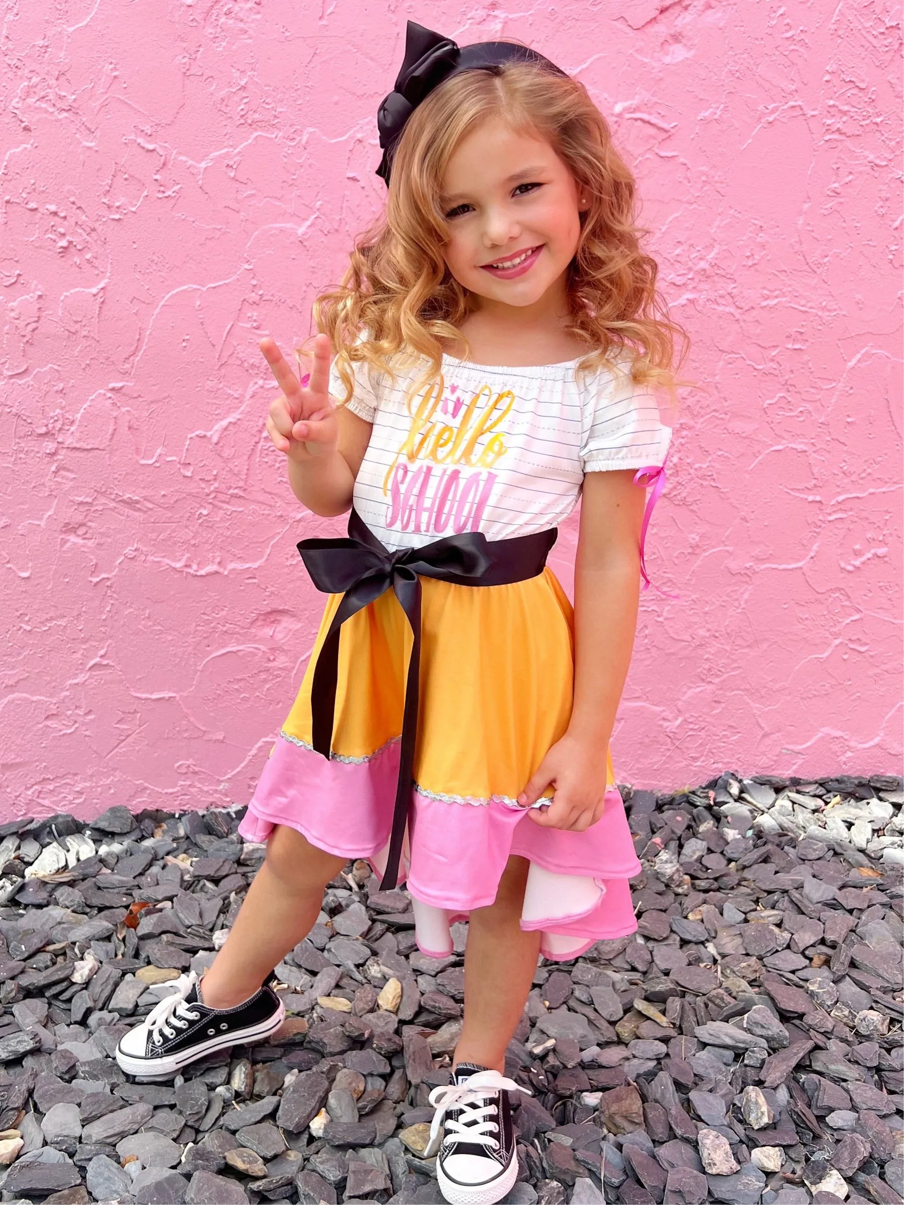 Hello School Hi-Lo Pencil Dress