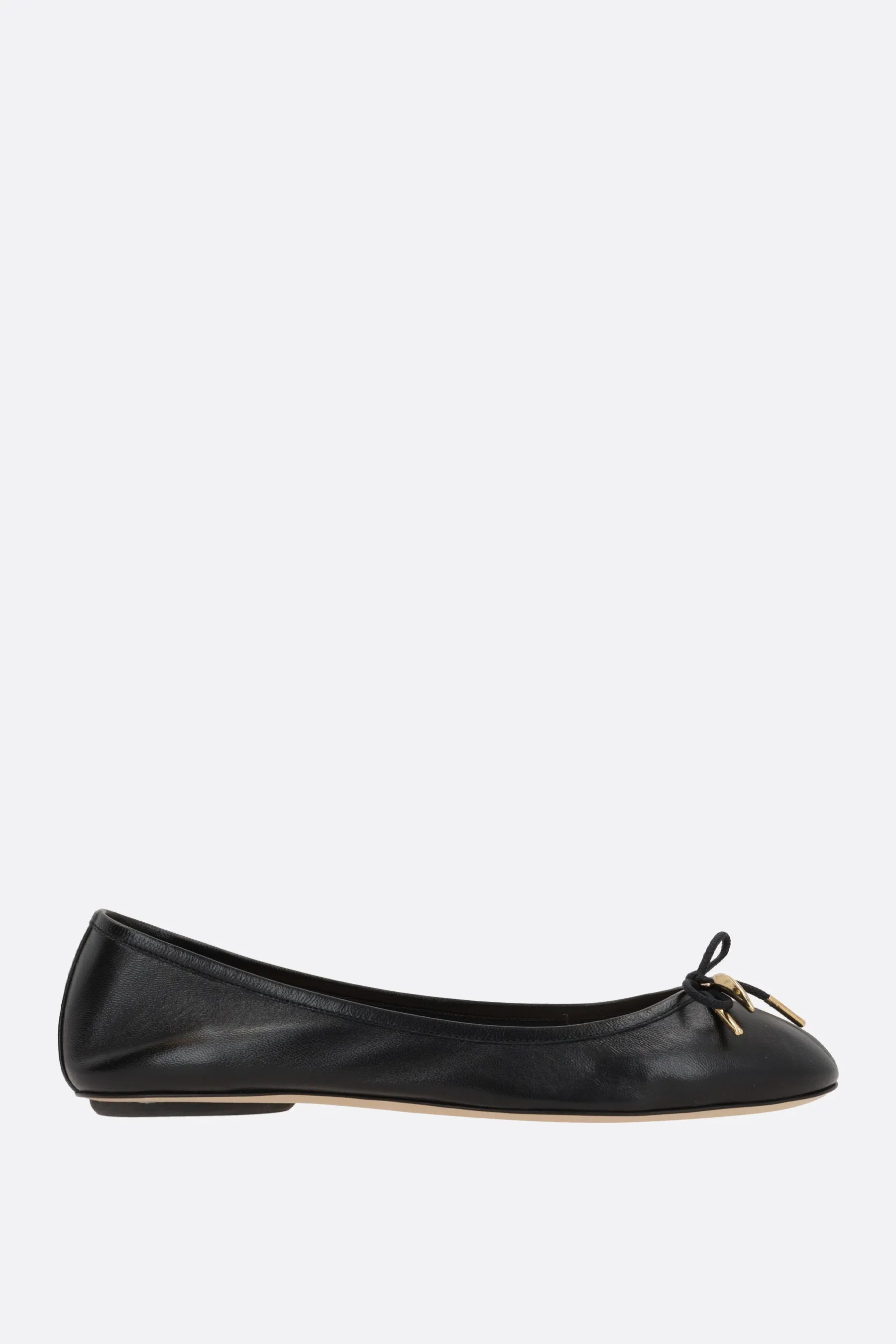 Iris Glossy Leather Flats