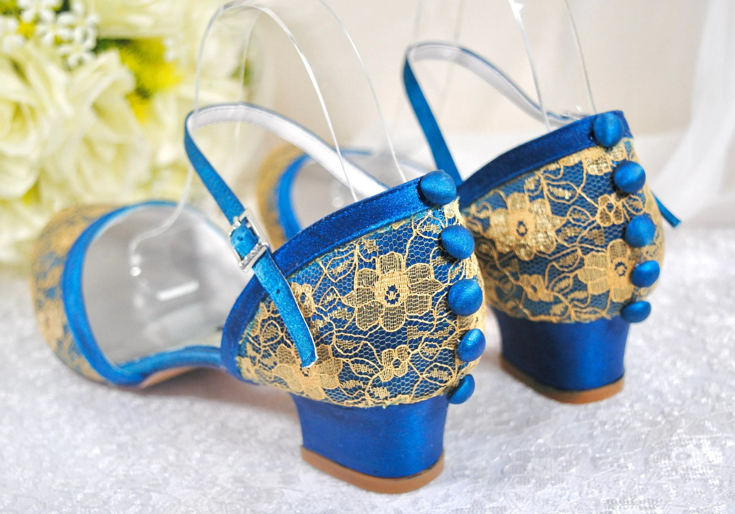 Jewel Tone Bridal Shoes Size UK7/US9