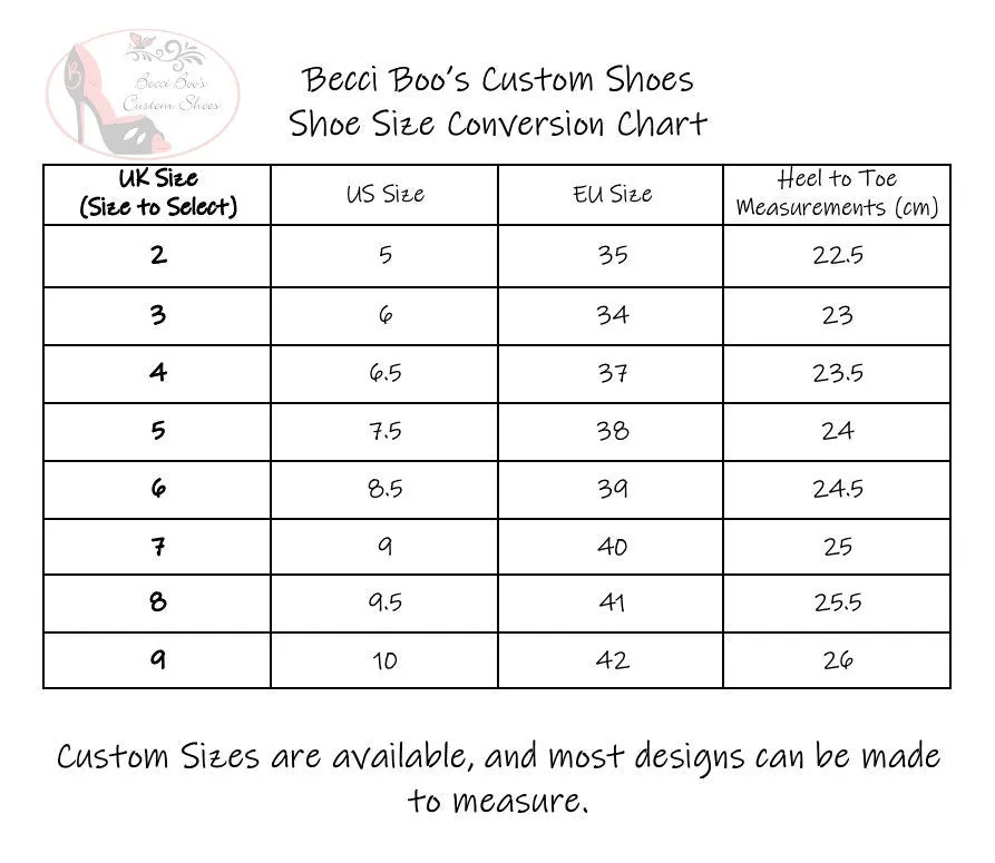 Jewel Tone Bridal Shoes Size UK7/US9