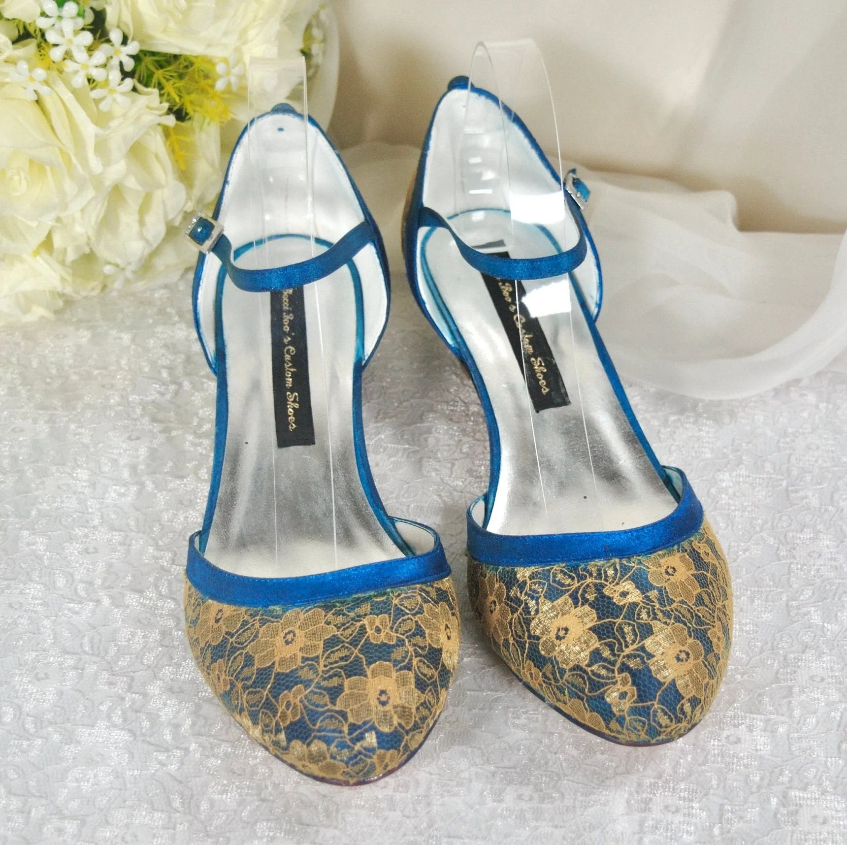 Jewel Tone Bridal Shoes Size UK7/US9