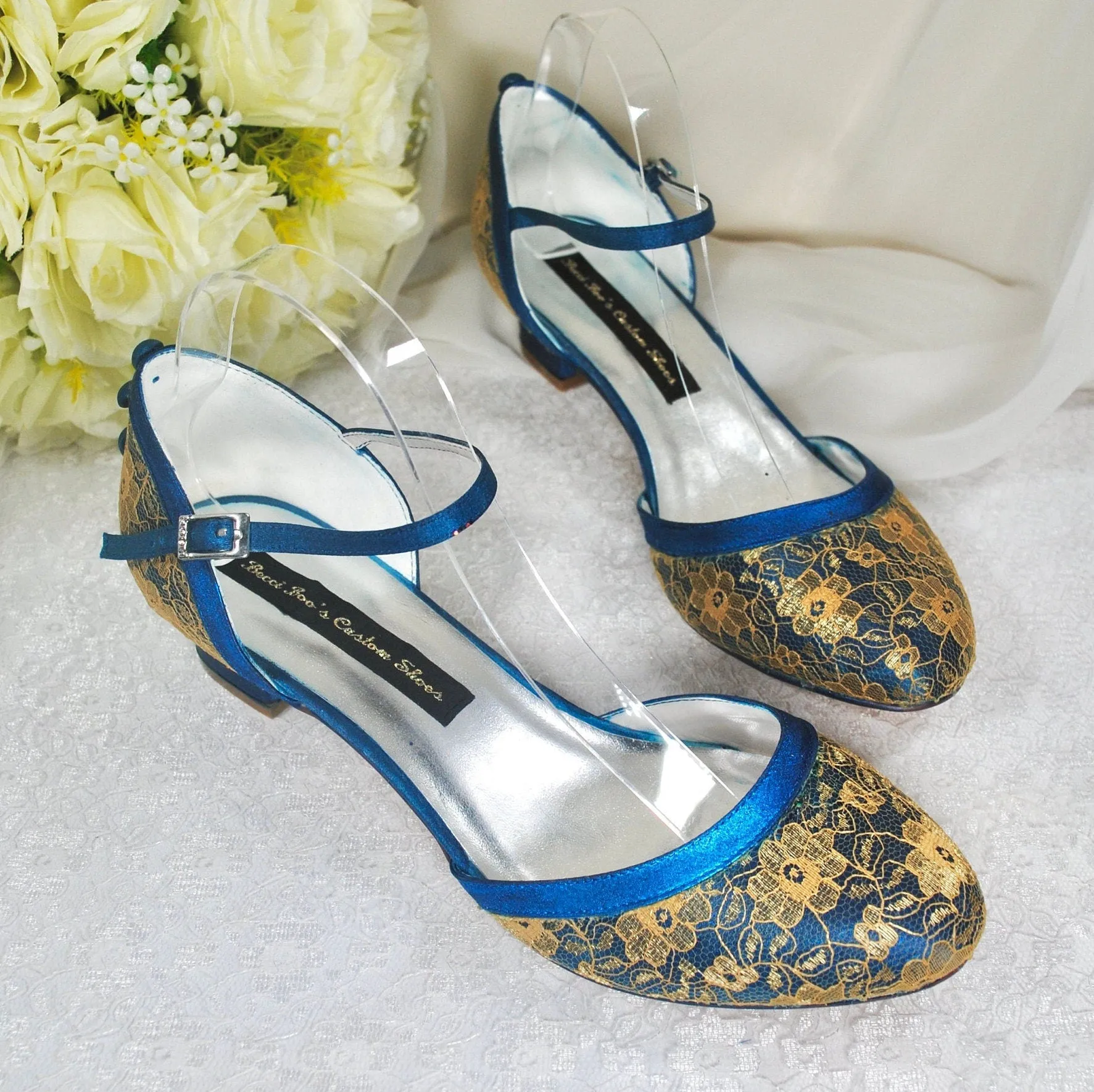 Jewel Tone Bridal Shoes Size UK7/US9