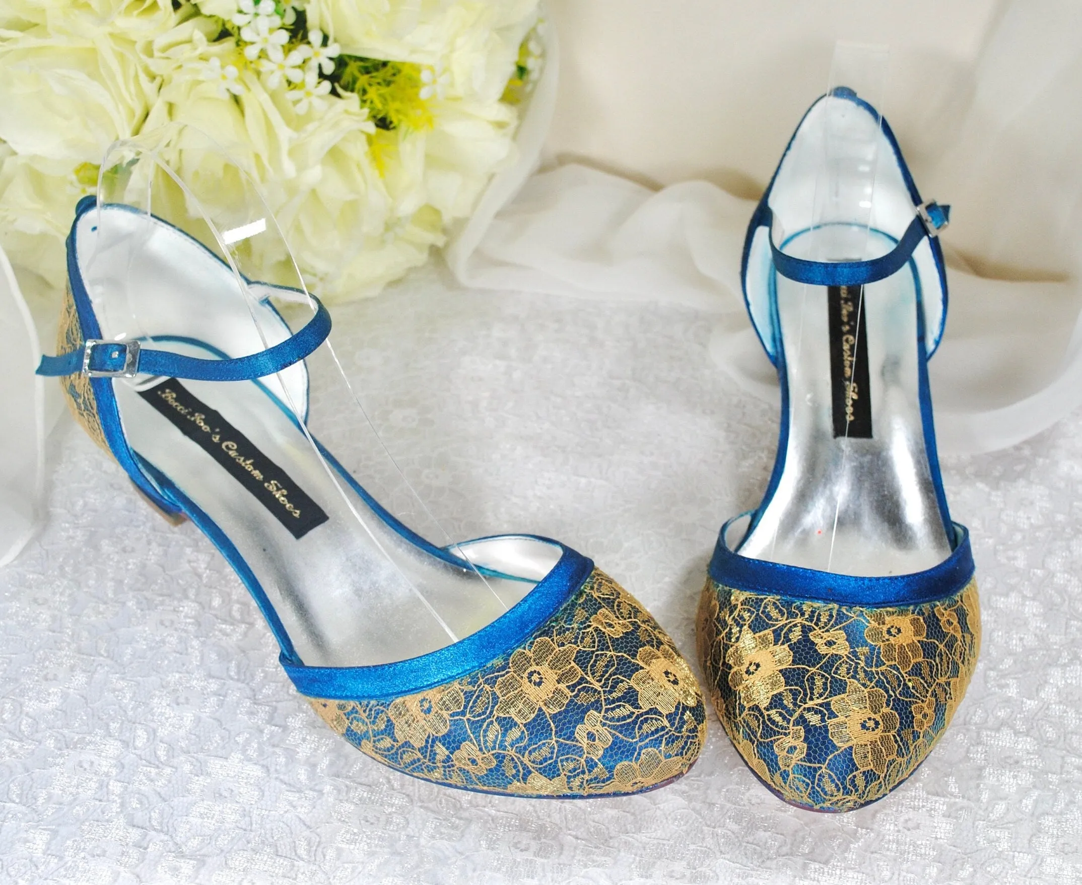 Jewel Tone Bridal Shoes Size UK7/US9