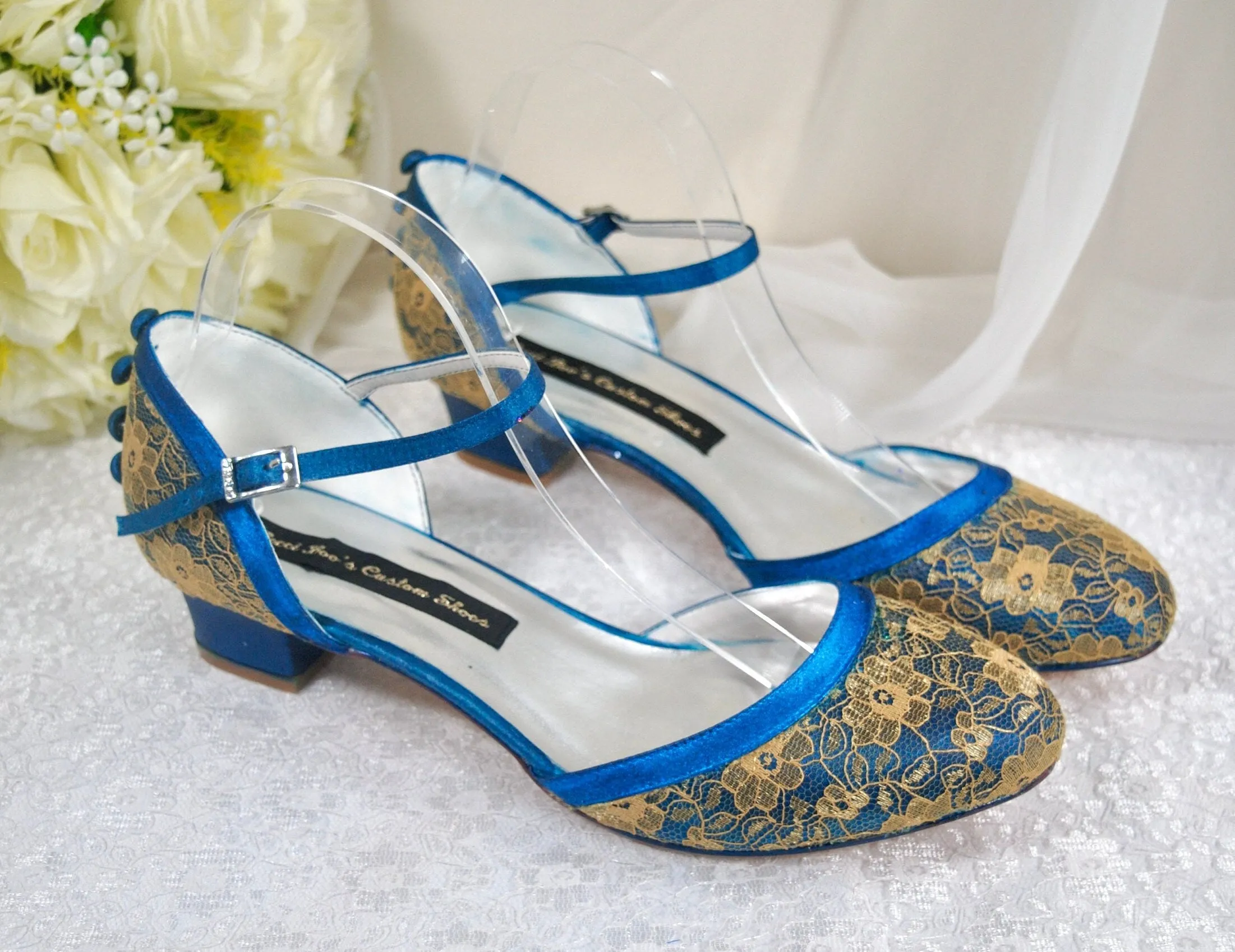 Jewel Tone Bridal Shoes Size UK7/US9
