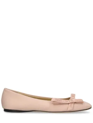 Jimmy Choo   10mm Veda linen ballerina flats 