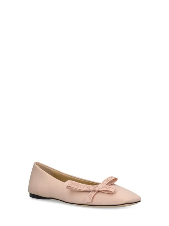 Jimmy Choo   10mm Veda linen ballerina flats 
