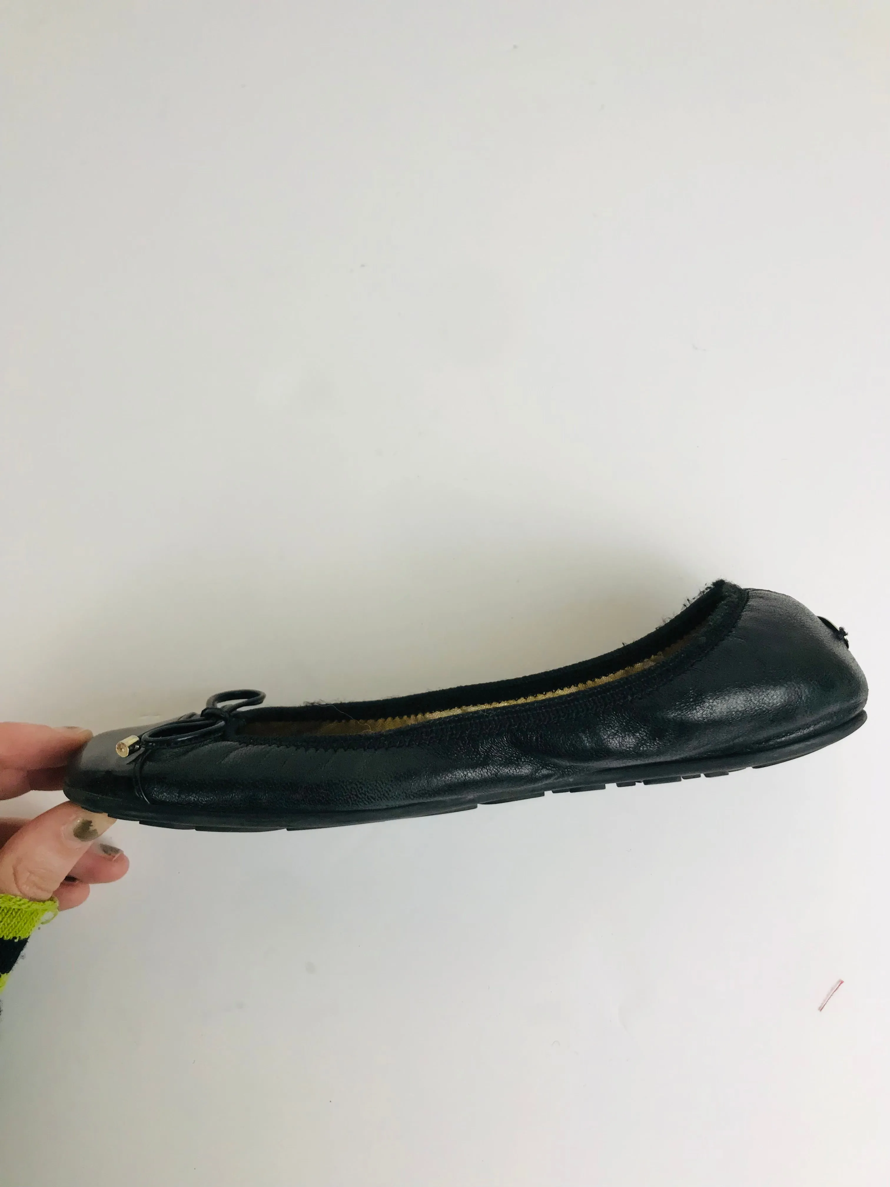 Jimmy Choo Women's Bow Flats Shoes | EU35 UK2 | Black