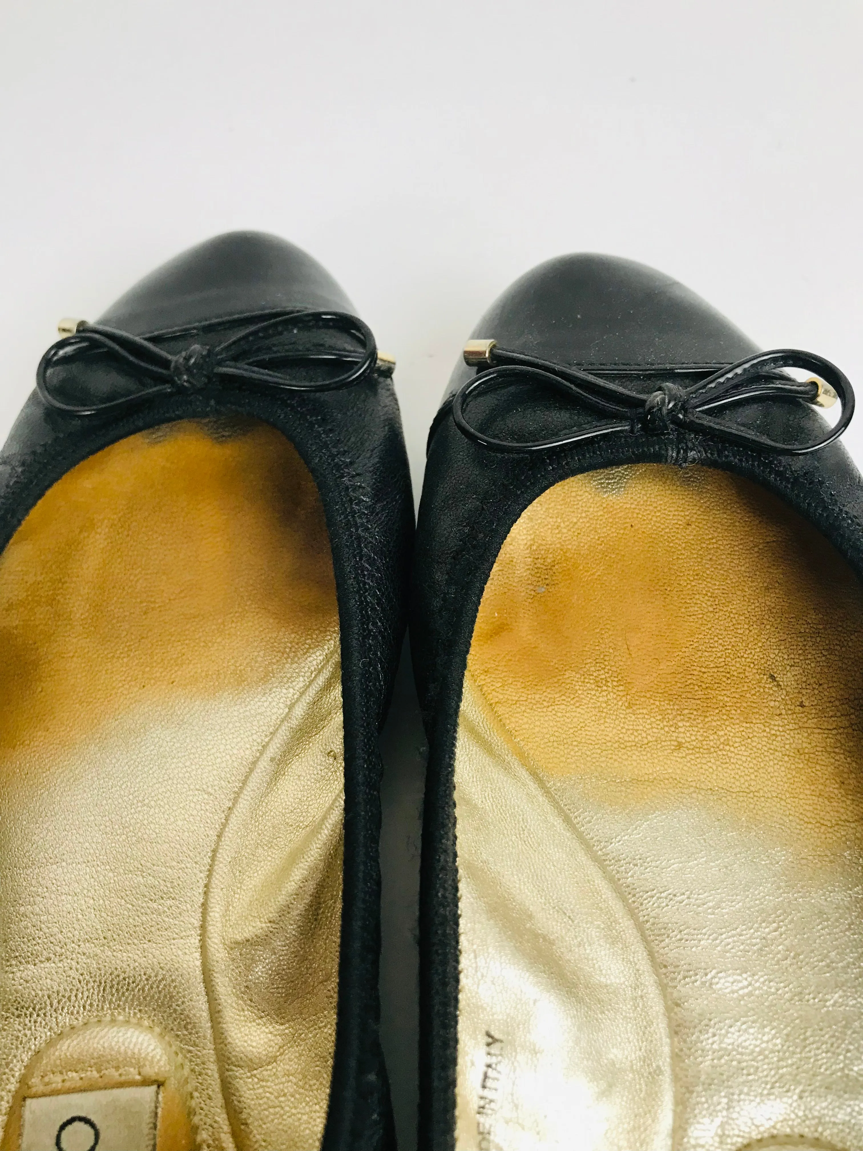 Jimmy Choo Women's Bow Flats Shoes | EU35 UK2 | Black