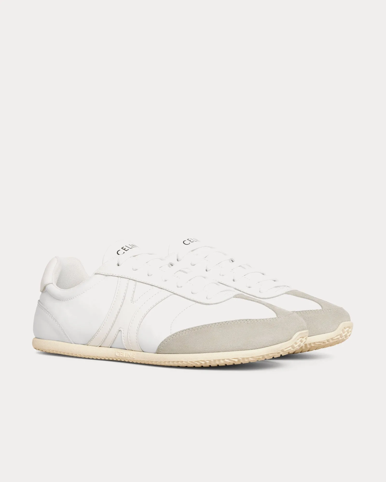 Jogger with Triomphe Signature Optic White / Grey Low Top Sneakers