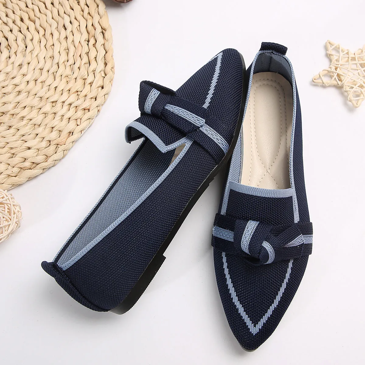 Knotted Bow Loafers