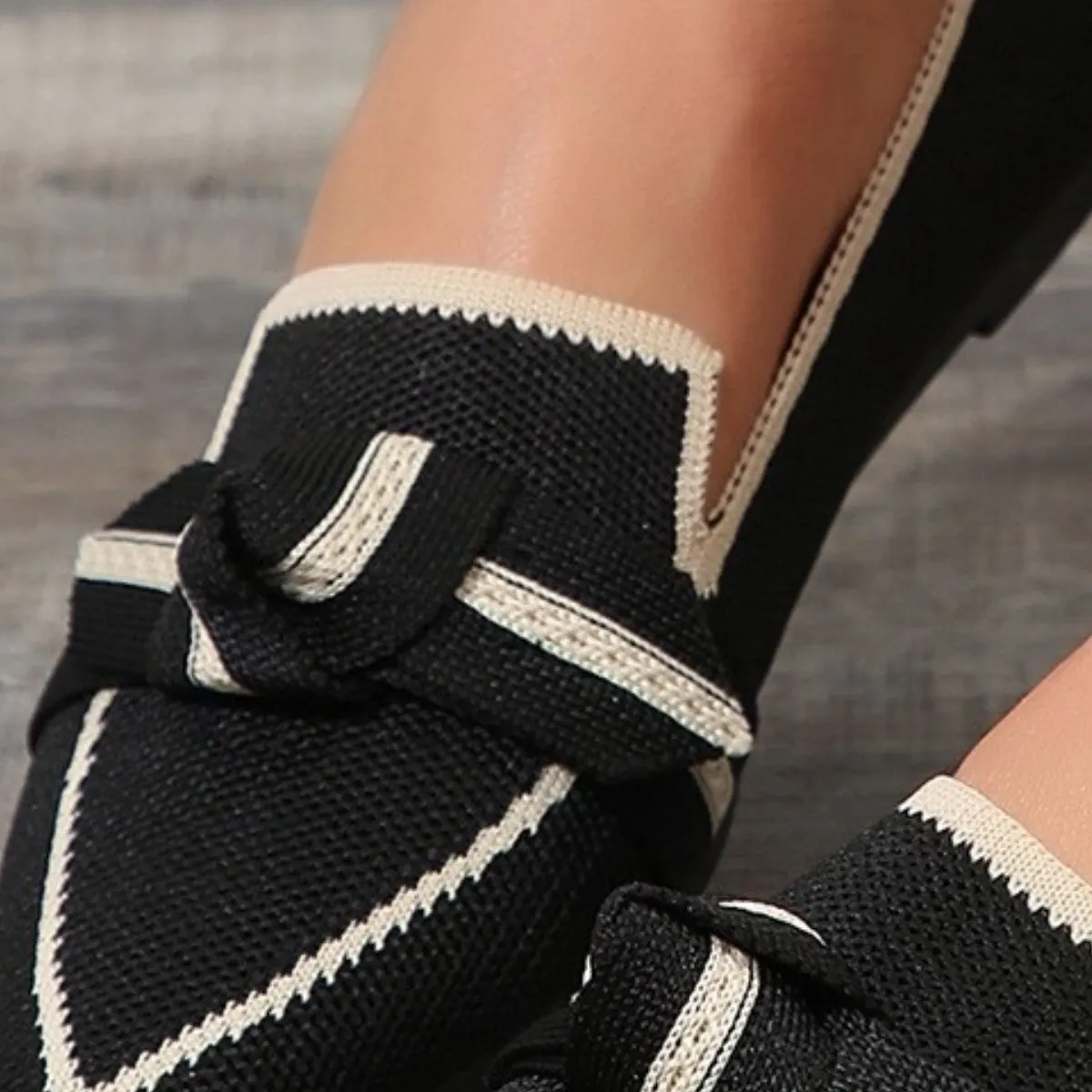 Knotted Bow Loafers