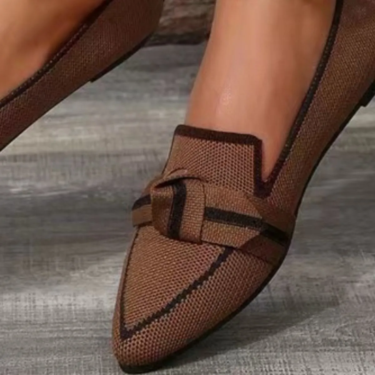 Knotted Bow Loafers
