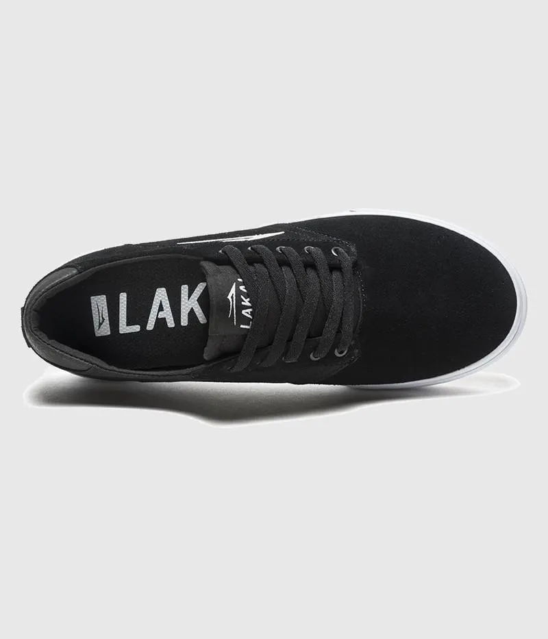 Lakai Porter Skate Shoes Black Suede