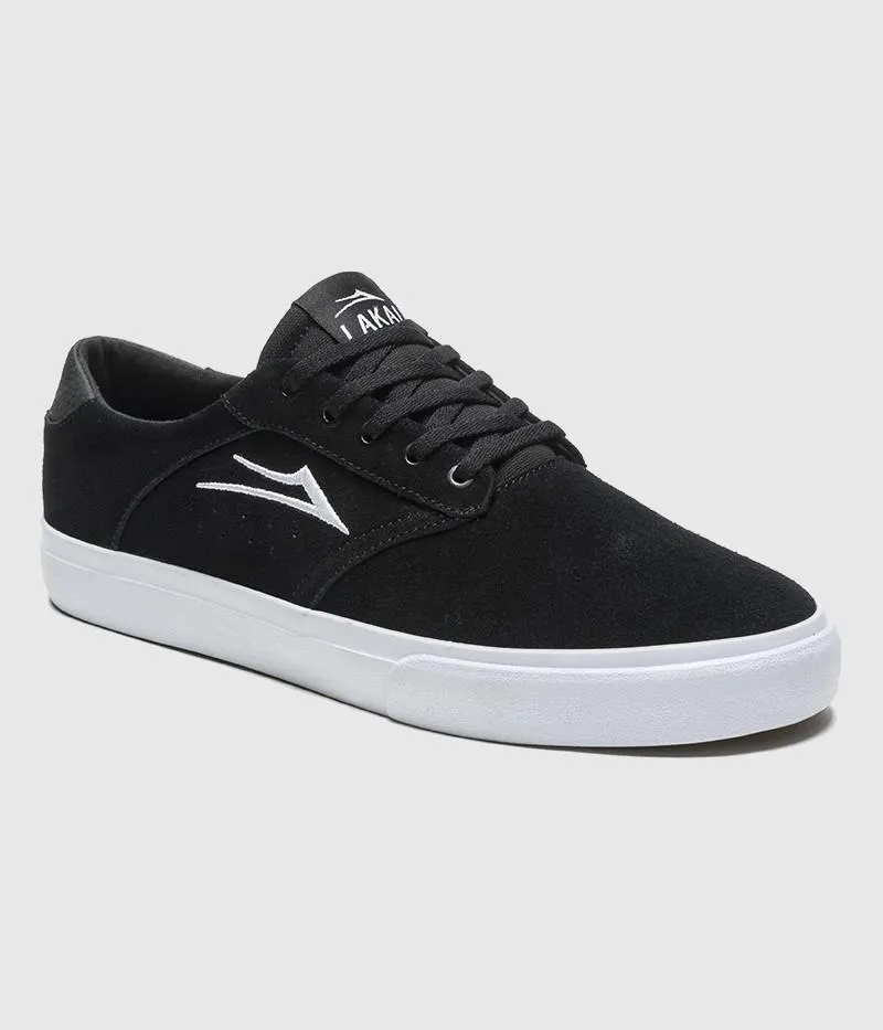 Lakai Porter Skate Shoes Black Suede