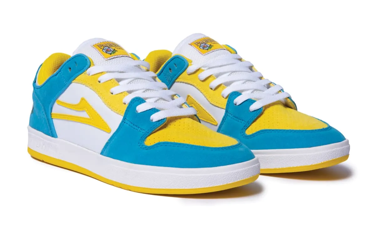LAKAI X PACIFICO TELFORD LOW WHITE/CYAN SUEDE