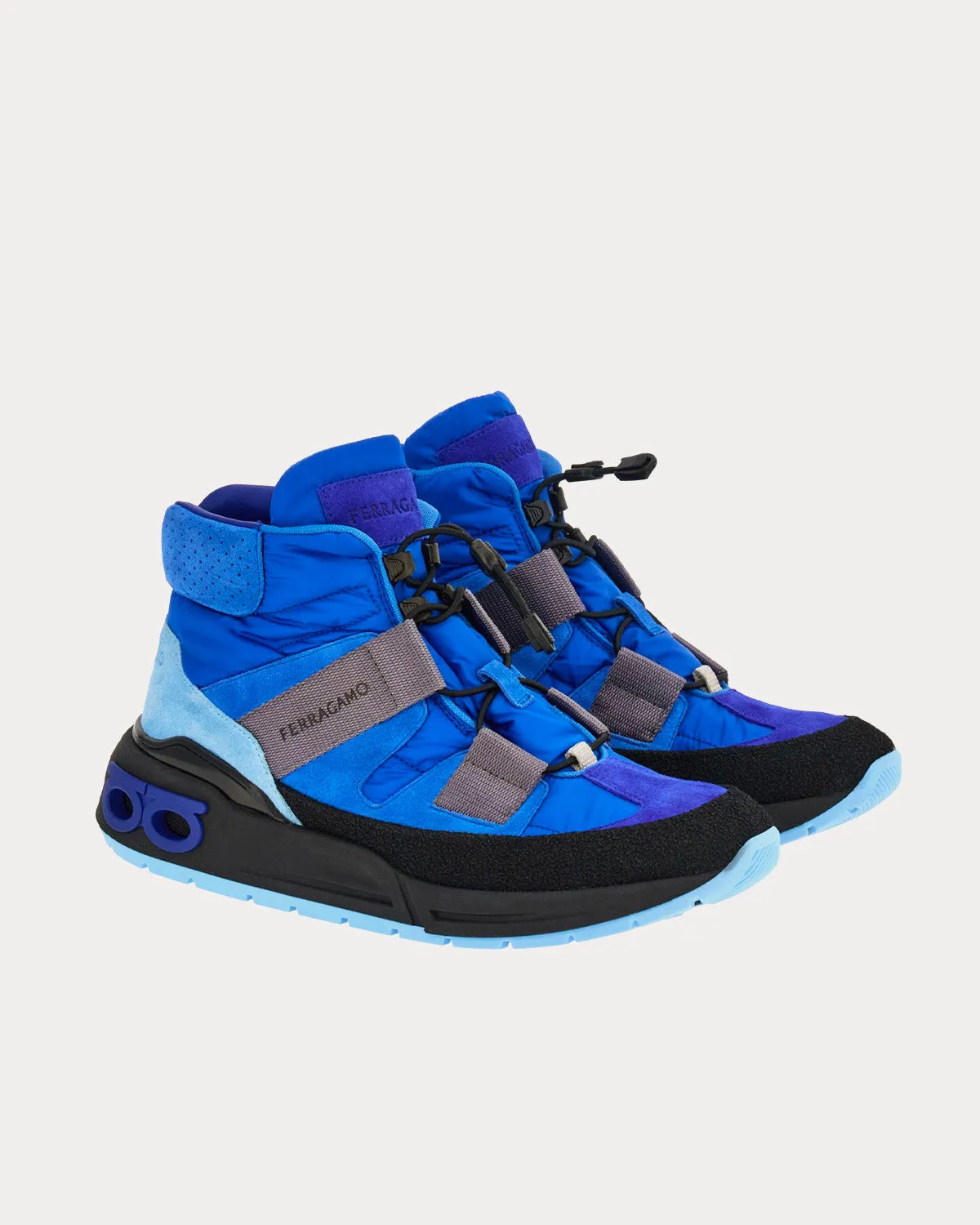Leonida Trekking Black / Lapis Lazuli High Top Sneakers